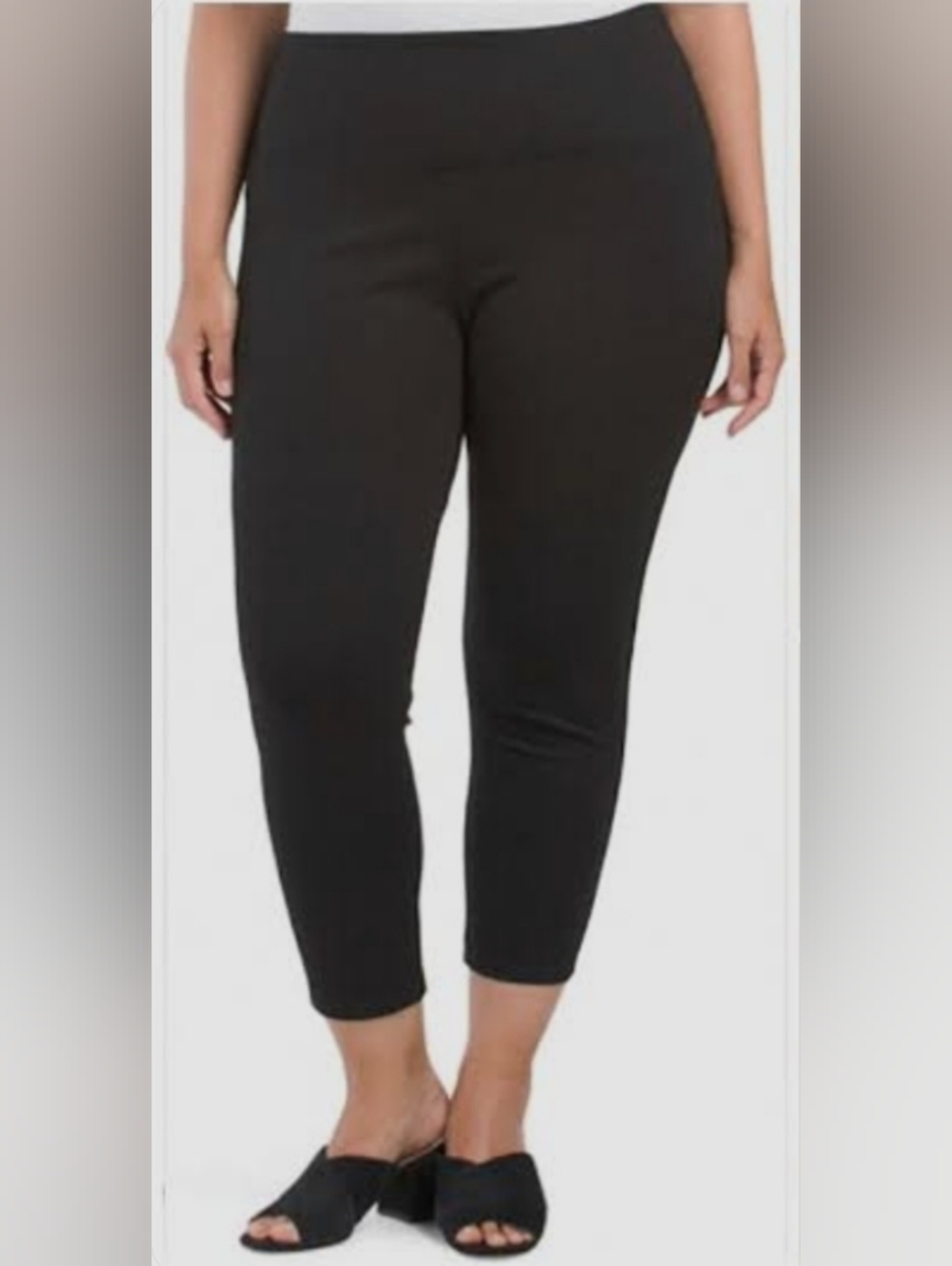 🌤 Jones New York Black Cropped Ponte Pants